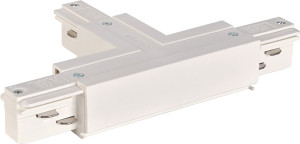Eutrac 3 Phases T-Connecteur, intérieur gauche, blanc - Accessoires pour barres conductrices triphasées