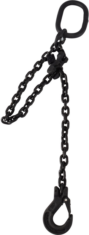 Chaîne de levage Riggatec 8 mm noire Grade 8 - Longueur : 2,5 m - 2 t - Chaînes d'élingage