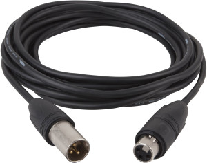 DAP-Audio FL82 - IP65 DMX/AES-EBU XLR/M 3 broches vers XLR/F 3 broches Neutrik XX 3 m - Câbles XLR 3 pol