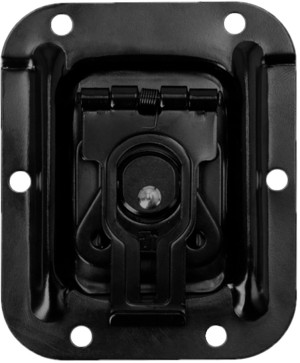 Adam Hall Hardware 17343 BLK - Fermeture papillon petite à bride, cuvette 9 mm, noire - Serrures