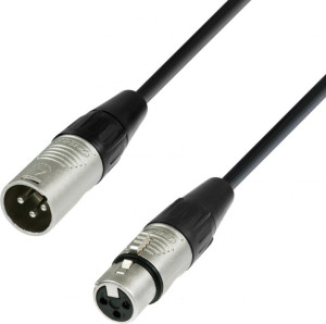 Adam Hall Cables 4 STAR DMF 1000 - Câble DMX REAN XLR mâle vers XLR femelle 10 m - Câbles DMX, AES/EBU à 3 pôles