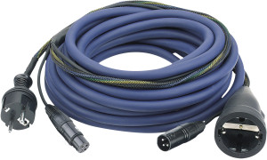 DAP-Audio FP09 - Schuko/XLR F - Schuko/XLR M - Audio / Alimentation 15 m - Câbles hybrides