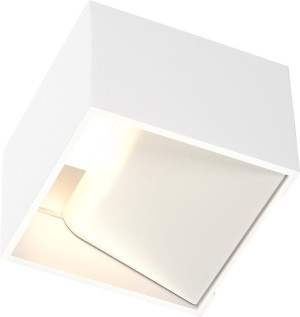 SLV LOGS IN, applique intérieure, carré, blanc, LED, 12W, 2000-3000K, variable Triac, Dim to warm - Lampes murales et de plafond