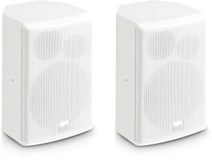 LD Systems SAT 62 G2 W - Enceinte d'Installation 6,5" passive blanc (paire) - Haut-parleurs d'installation