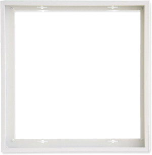 ISOLED Cadre de montage blanc RAL 9016, hauteur 5cm, pour panneaux LED 600x600, montage rapide - Accessoires divers