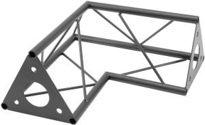 SAC-21 Coin 2 voies, 90°, noir - Decotruss Structures alu 3 points