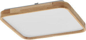 LEDVANCE Orbis Alicia 395 x 395 mm 24 W 830 Click DIM Décor bois - Lampes murales et de plafond
