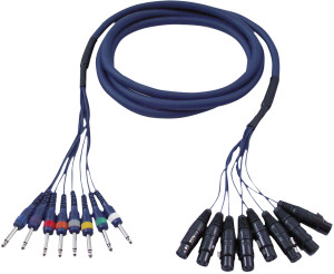 DAP-Audio FL61 - 8 XLR/F 3P vers 8 Jack mono 6 m - Câbles Adaptateurs