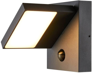 SLV ABRIDOR SENSOR, applique extérieure, anthracite, LED, 14W, 3000K/4000K, IP54, détecteur de - Lampes sur pied, murales et de plafond (extérieur)