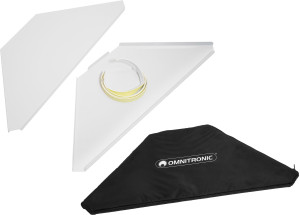 OMNITRONIC Plaques d'angle avec sac pour stand DJ mobile wh - Tables & Supports DJ