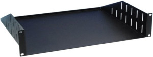 Adam Hall 19" Parts 87552 - Berceau Universel Rackable 19" 2 U Profondeur 375 mm - Plaques pour malles