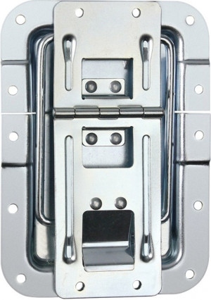 Adam Hall Hardware 270837 - Arrêtoir de Couvercle grand avec Charnière avec Passage de Profilé - Accessoires construction de malles