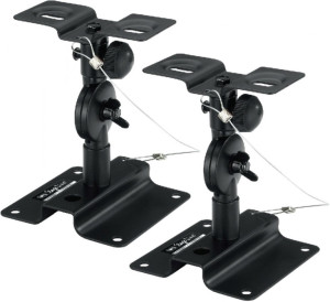 MONACOR LST-6 Paire de supports universels - Supports pour haut-parleurs