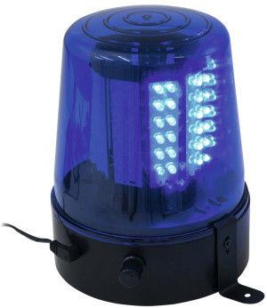 EUROLITE Feu de police à LEDs 108 LEDs bleu Classique - Effets de fête