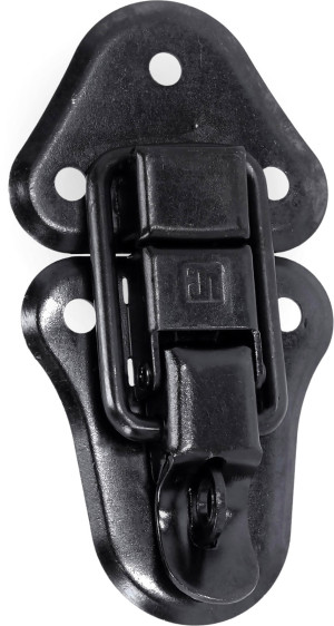Adam Hall Hardware 1602 BLK - serrure moyenne en applique KTL, noir - Serrures