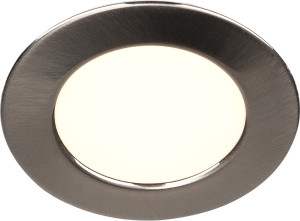 SLV DL 126, encastré de plafond ou mural intérieur, alu brossé, LED, 2,8W, 3000K - Luminaires encastrés