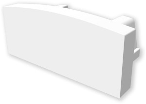 ISOLED Cache de finition EC223 pour profilé MINI-AB V2 blanc, 1 pc - Accessoires pour éclairage décoratif