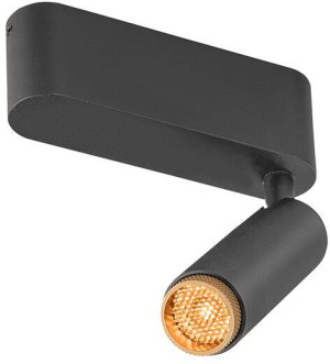 SLV GRIP! S, plafonnier, simple, PHASE, 2700 K, 11 W, 29°, noir / doré - Lampes murales et de plafond