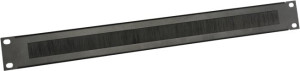 Adam Hall 19" Parts 87221 BRUSH - Panneau Rack acier 1 U avec Brosse - Accessoires construction de malles