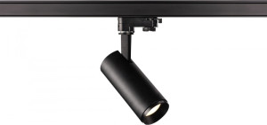 SLV NUMINOS, spot pour rail 3 allumages, intérieur, 36°, noir, LED, 10,42W, 4000K, variable Triac - Lampes avec adaptateur triphasé 230V