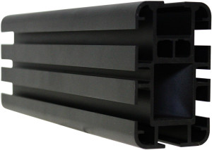 Tringle à rideaux Riggatec Concept noir 3m - Rails à rideau Concept