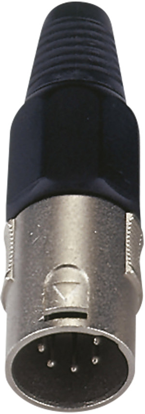 Connecteur XLR 5P DAP-Audio - mâle Embout noir - boîtier en nickel - Connecteurs XLR 5 pole