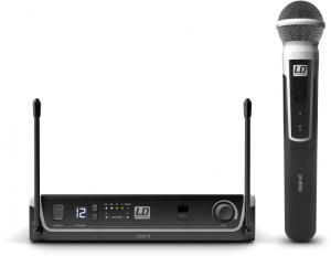 LD Systems U308 HHD - Système de Micro sans Fil avec Micro Main dynamique - 863 - 865 MHz+ 823 - - Systèmes d’émetteurs portatifs