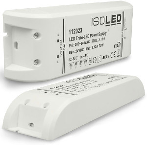 ISOLED Transformateur LED 24V/DC, 0-75W, SELV - Ballasts