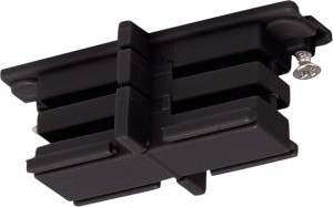 SLV S-TRACK, mini-connecteur, pour rail 3 allumages, intérieur, noir - Accessoires pour barres conductrices triphasées