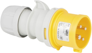 PCE CEE 16 A/110 V 4P Fiche mâle - jaune - Connecteurs CEE