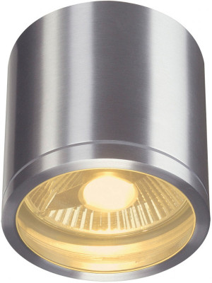 SLV ROX, plafonnier extérieur, alu brossé, GU10/QPAR111, 50W max, IP44 -B-Stock- - Soldes% Lampes pour maisons et magasins