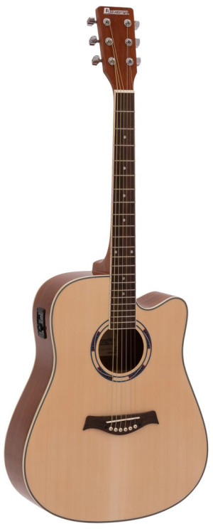DIMAVERY JK-500 Guitare western, Cutaway, nature - Guitares acoustiques