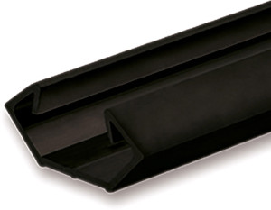ISOLED Profilé d'angle LED CORNER11n aluminium noir RAL9005, 200cm - Profilés LED et profilés encastrés
