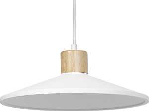 LEDVANCE Décor Plâtre Bois Suspension 320 mm E27 Blanc - Lampes pendulaires