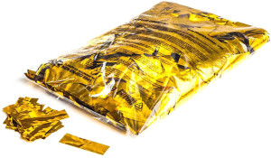 MagicFX Confettis métallisés Magic FX, rectangulaires, 55 x 17 mm - Or, 1 kg - Confettis métalliques