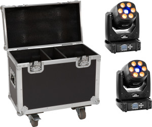 EUROLITE Set 2x LED TMH-H90 + Mallette à roulettes - Kits