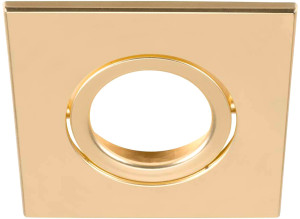 SLV Cache UNIVERSAL DOWNLIGHT, pour downlight IP20, orientable, carré, or mat - Encastrés de plafond