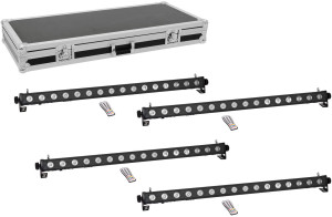 EUROLITE Set 4x LED PIX-16 QCL Bar + Case - Kits
