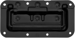 Adam Hall Hardware 340822 BLK - Petite poignée rabattable avec revêtement en PVC - Poignées
