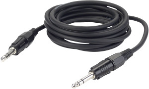 DAP-Audio FL07 - Jack stéréo équilibré vers Jack stéréo 1,5 m - Câble à prise jack