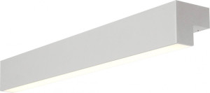 SLV L-LINE 60, applique intérieure, argent mat, LED, 10W, 3000K, IP44 - Lampes murales et de plafond
