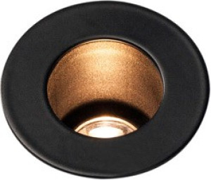 SLV HORN MINI, encastré de plafond ou mural intérieur, noir, LED, 1,2W, 3000K - Spot de plafond
