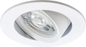 ISOLED Luminaire LED encastré Slim68 alu blanc, rond, 9W, blanc chaud, dimmable Dali - Luminaires encastrés