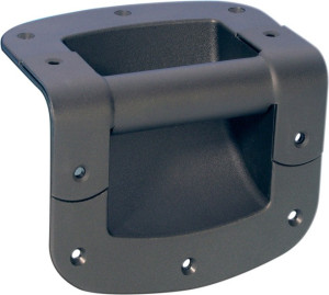 Adam Hall Hardware 34053 - Poignée encastrée en acier dans une coque en PVC avec un rayon de 12 - Poignées