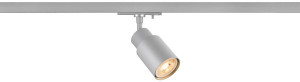 SLV PURI 2, 0 Tube, spot monophasé, GU10, 1x max. 6 W, gris - Lampes avec adaptateur monophasé