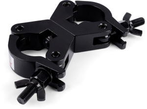 Double coupleur Riggatec - Raccord pivotant, étroit, noir, jusqu', à 750 kg, MKII (48–51 mm) - Swivel coupler (Double collier)