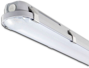 ISOLED Lampe à vasque LED 150cm avec fonct. d'éclairage d'urgence IP65, Powerswitch 35-60W - Éclairage pour cellules humides