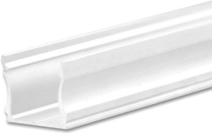 ISOLED Profil en applique LED PURE12 S aluminium blanc RAL9010, 200cm - Profilés LED et profilés encastrés