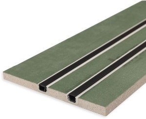 ISOLED Plaster 10 Double Plaque de plâtre pour pièces humides 12,5mm, avec insert profilé et - Profilés LED et profilés encastrés