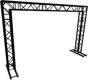 Structures alu Pont à structures alu Naxpro-Truss FD34 noir 4,00 x 2,57 m (L x H) - Traverses pour arcades